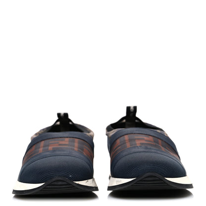 Fendi Technical Mesh FF Sneakers 39 Tobacco Navy 3 of 12
