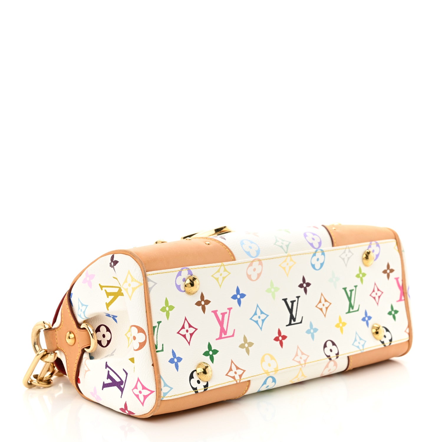 Louis Vuitton Monogram Multicolor Beverly MM White 4 of 9