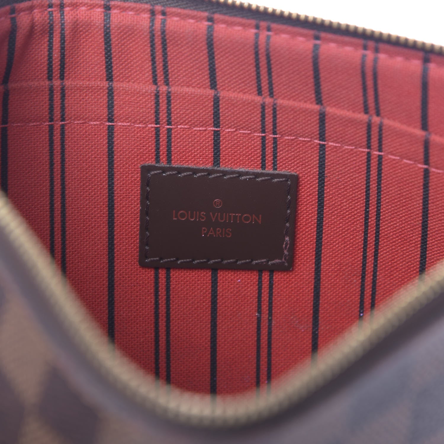 Louis Vuitton Damier Ebene Neverfull MM GM Pochette 6 of 7