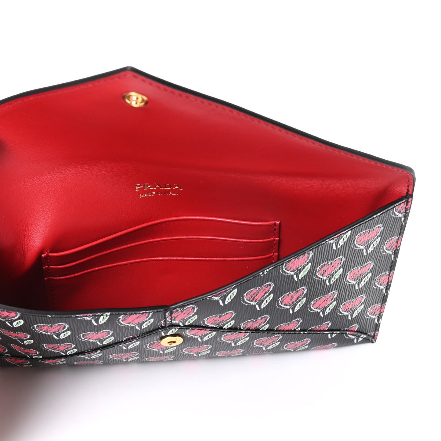Vitello Move Love Envelope Wallet Black
