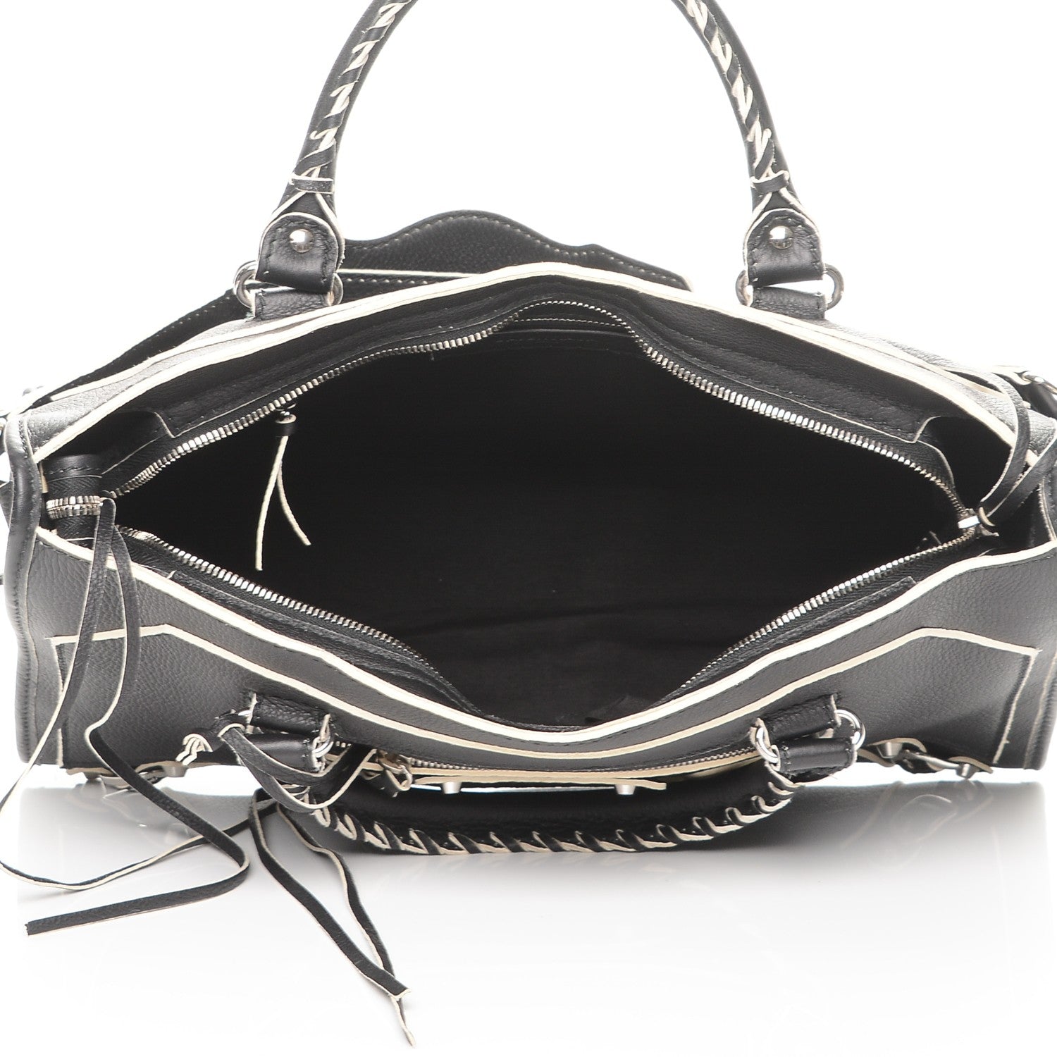Balenciaga Supple Grained Calfskin Classic Silver Hardware Highlight City Black 5 of 6