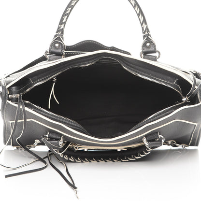 Balenciaga Supple Grained Calfskin Classic Silver Hardware Highlight City Black 5 of 6