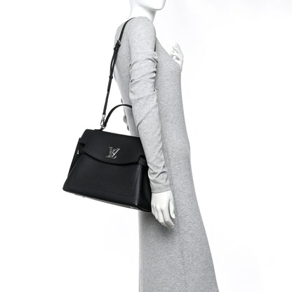 Louis Vuitton Soft Calfskin Lockme Ever MM Black 2 of 9