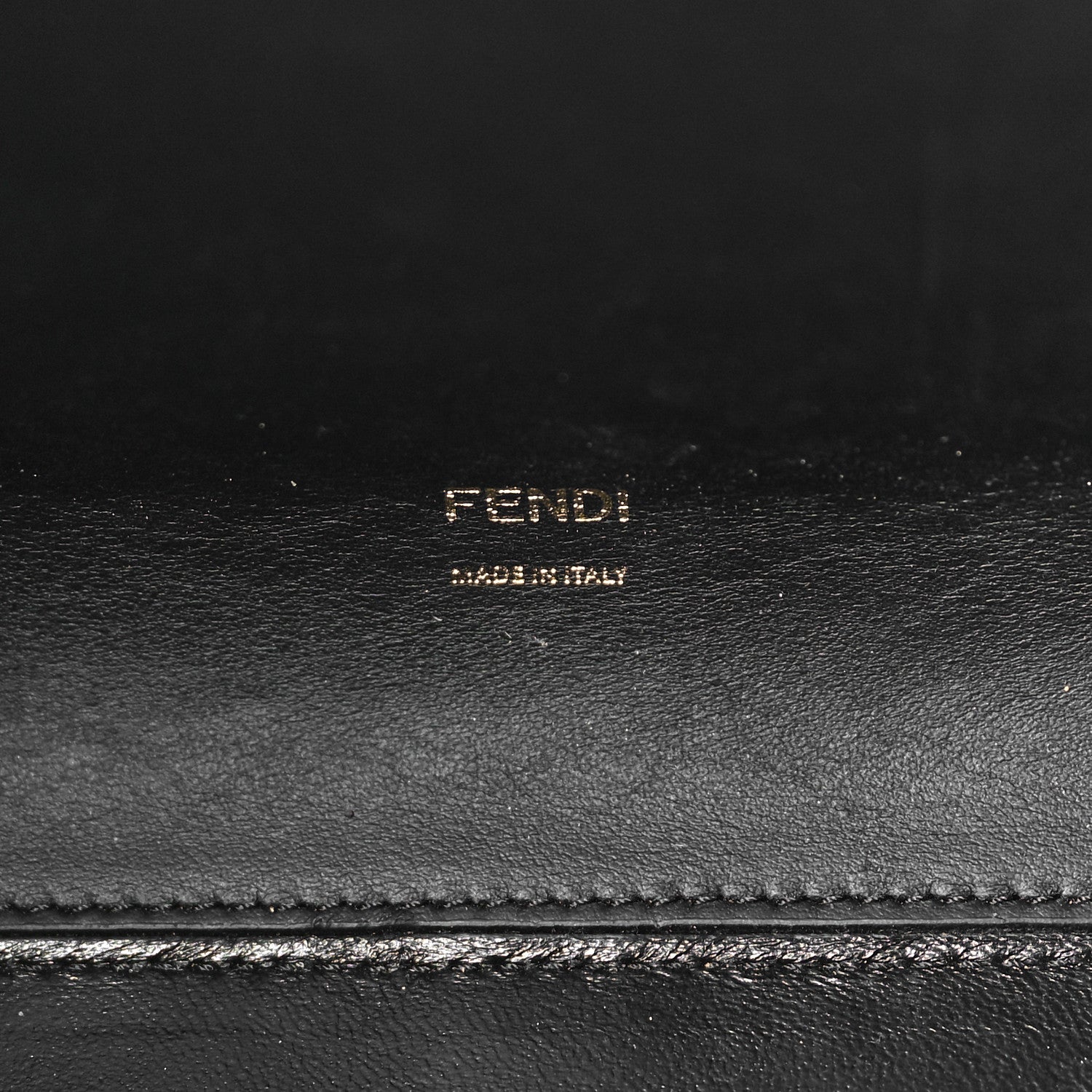 Fendi Vitello Seta Shearling FF 1974 Large Peekaboo X-Lite Black 6 of 9