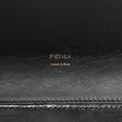 Fendi Vitello Seta Shearling FF 1974 Large Peekaboo X-Lite Black 6 of 9