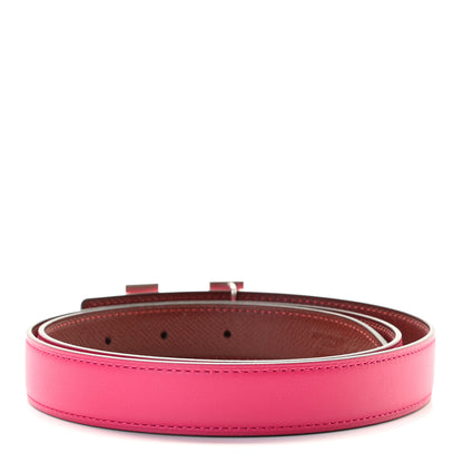 Hermes Swift Epsom 24mm H Belt 85 Rose Pourpre Rouge H 2 of 4