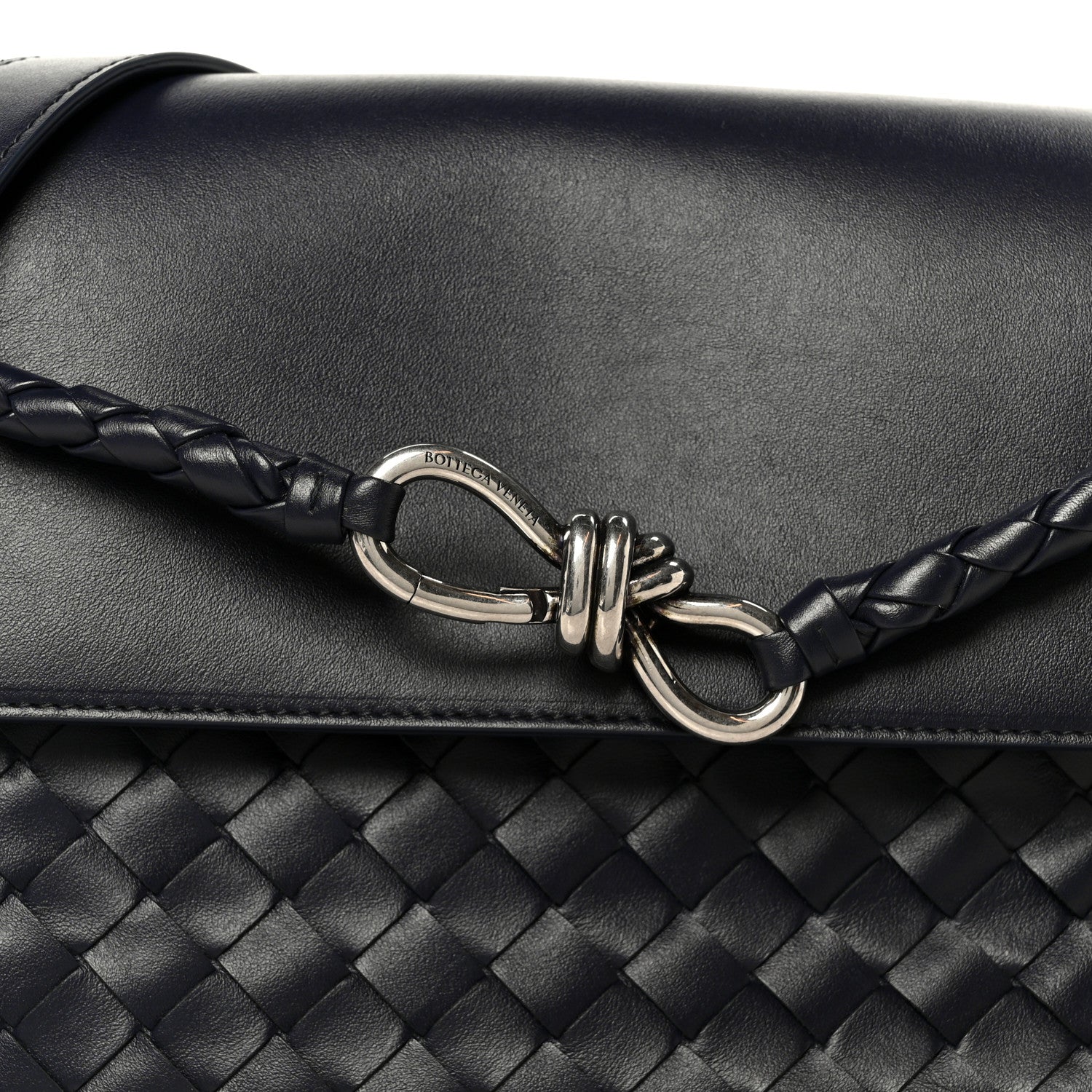 Bottega Veneta Calfskin Intrecciato Small Andiamo Messenger Bag Nocturnal 10 of 12