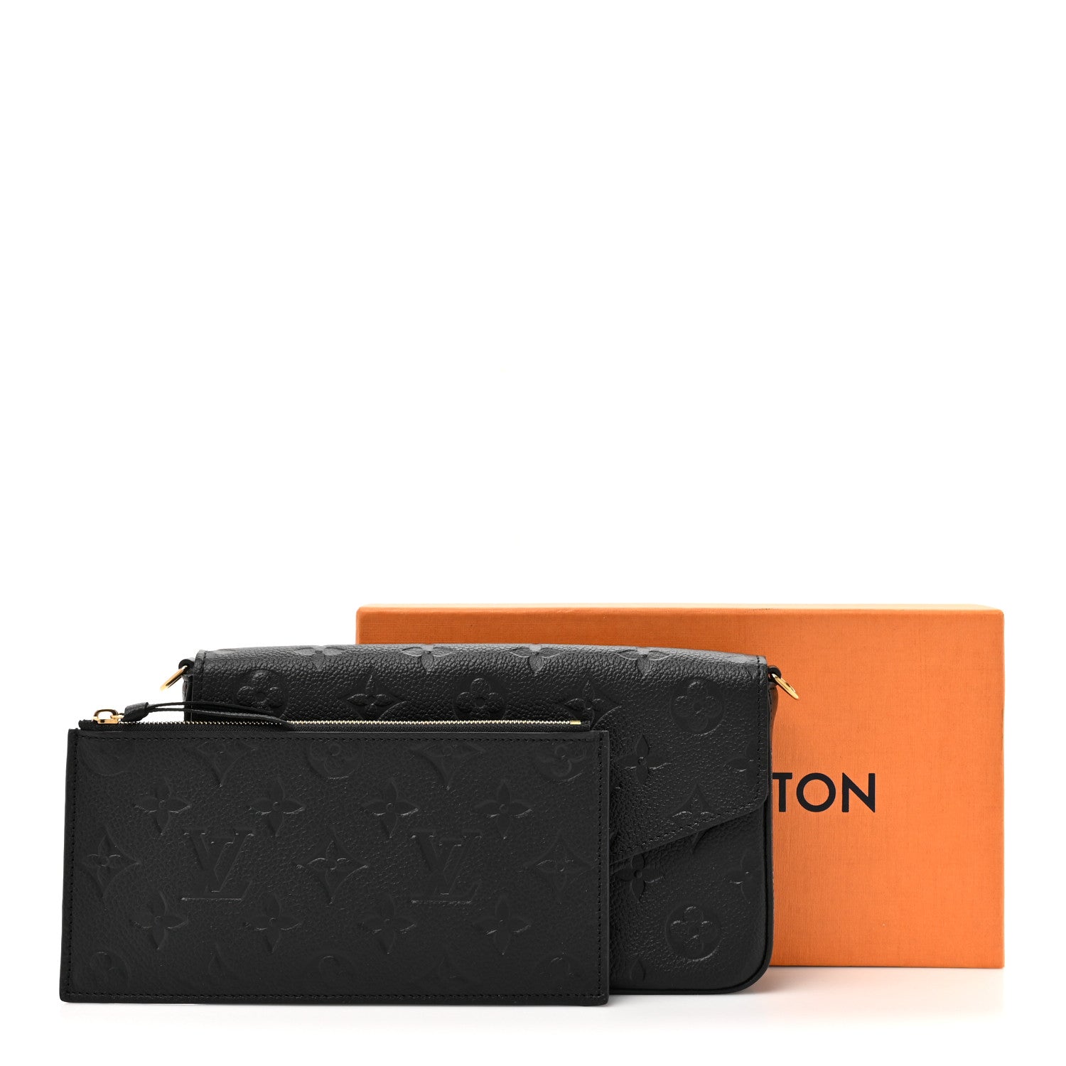 Louis Vuitton Empreinte Pochette Felicie Chain Wallet Black 12 of 12