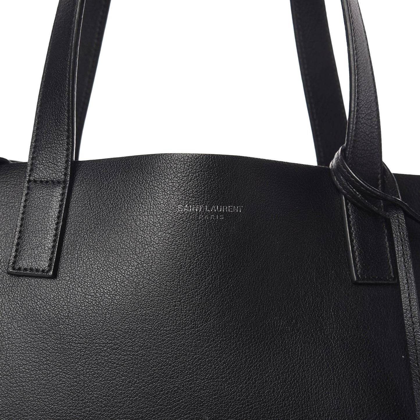Calfskin Medium Shopping Tote Black