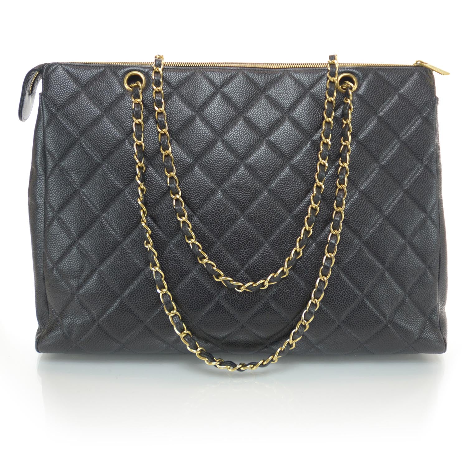 Chanel Caviar Quilted CC Shoulder Bag Black 3 of 9