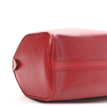 Louis Vuitton Epi Speedy 25 Castillan Red 9 of 10
