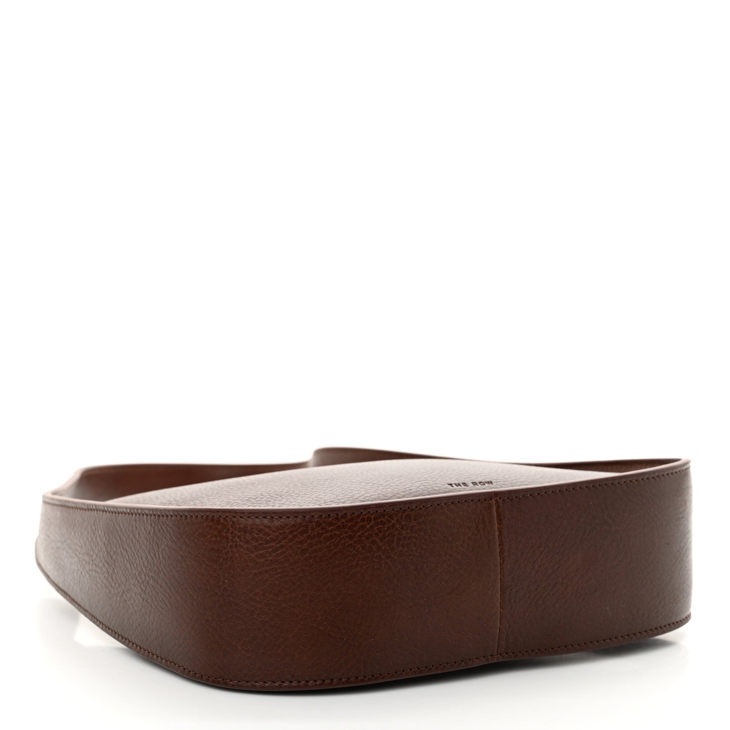 Grained Calfskin Half Moon Shoulder Bag Raisin