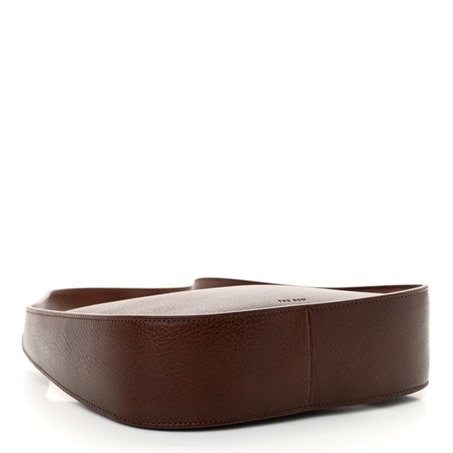 The Row Grained Calfskin Half Moon Shoulder Bag Raisin 4 of 9
