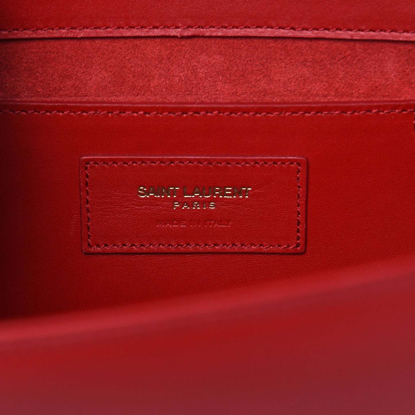 Smooth Calfskin Medium Classic Monogram Kate Tassel Satchel Lipstick Red