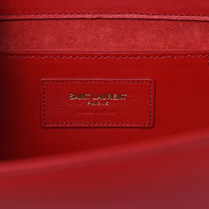 Saint Laurent Smooth Calfskin Medium Classic Monogram Kate Tassel Satchel Lipstick Red 6 of 14