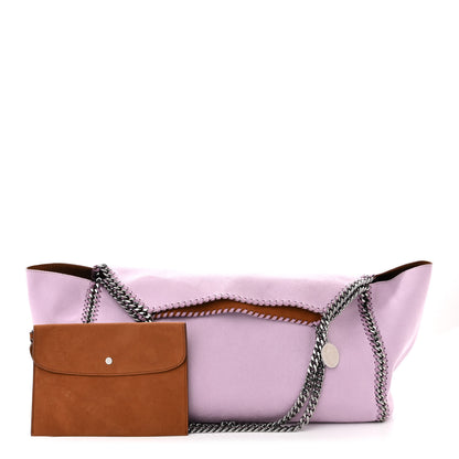 Stella McCartney Shaggy Deer Falabella Reversible Tote Lilac Brown 3 of 16