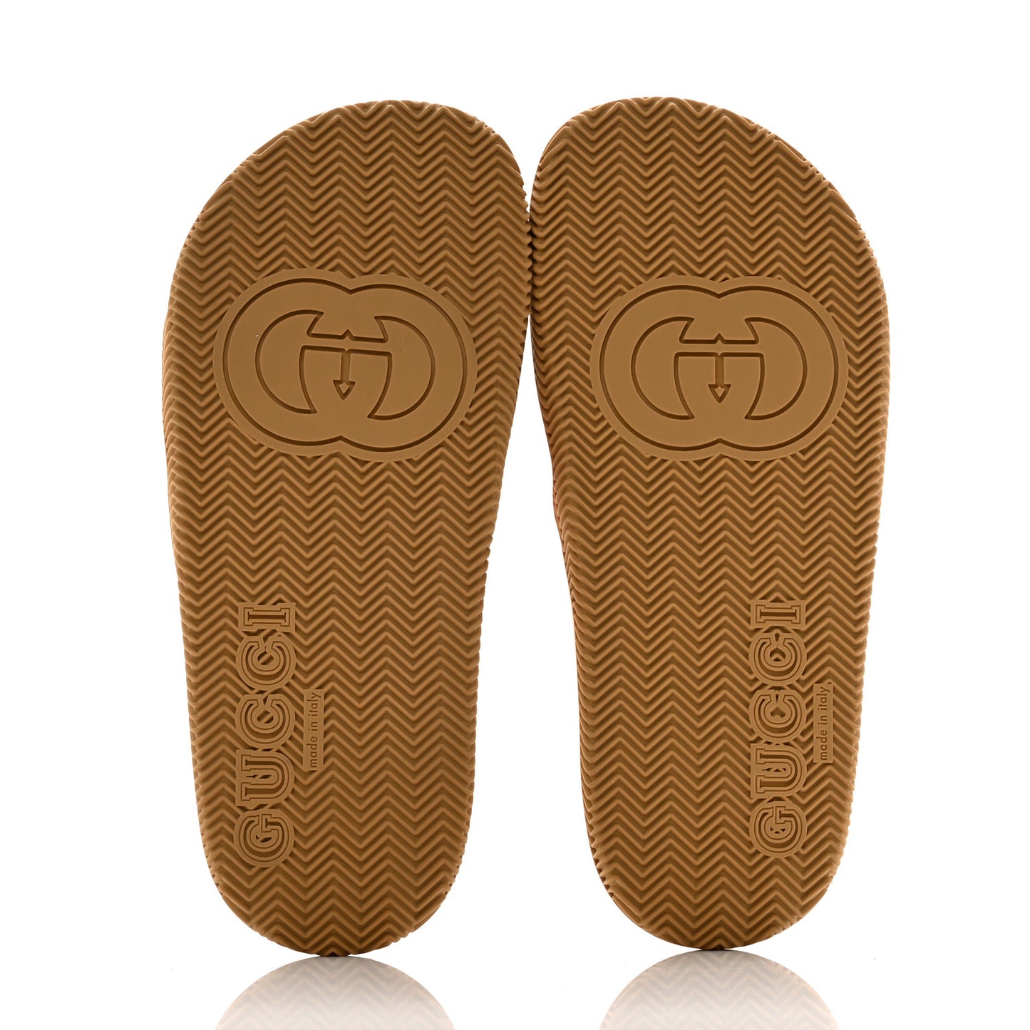 Rubber Web Womens Interlocking G Slide Sandals 36 Mystic White Green Red