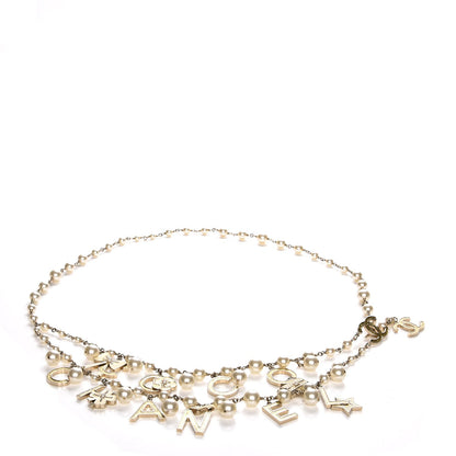 Chanel Pearl Charm Coco CC Belt Gold 1 of 10