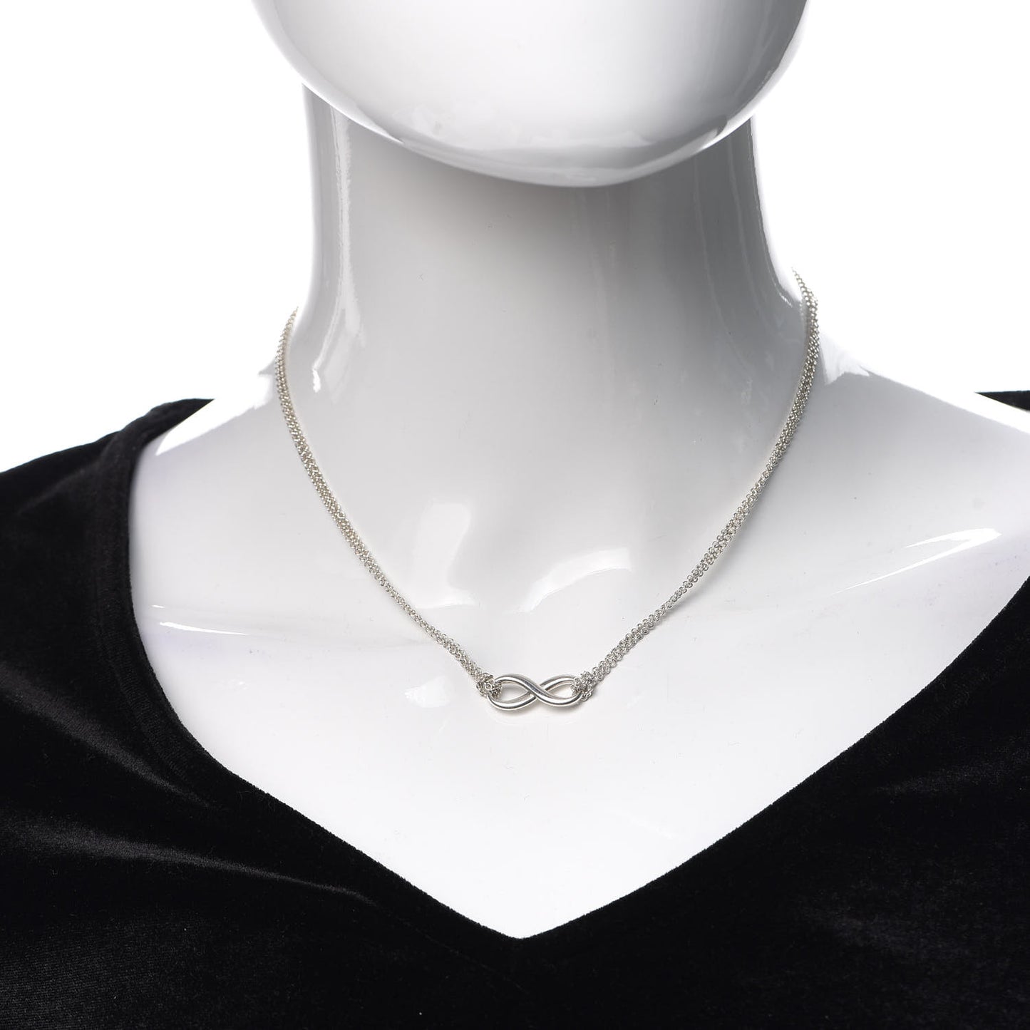 Sterling Silver Infinity Pendant Necklace
