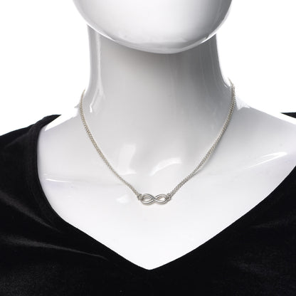 Tiffany Sterling Silver Infinity Pendant Necklace 2 of 5