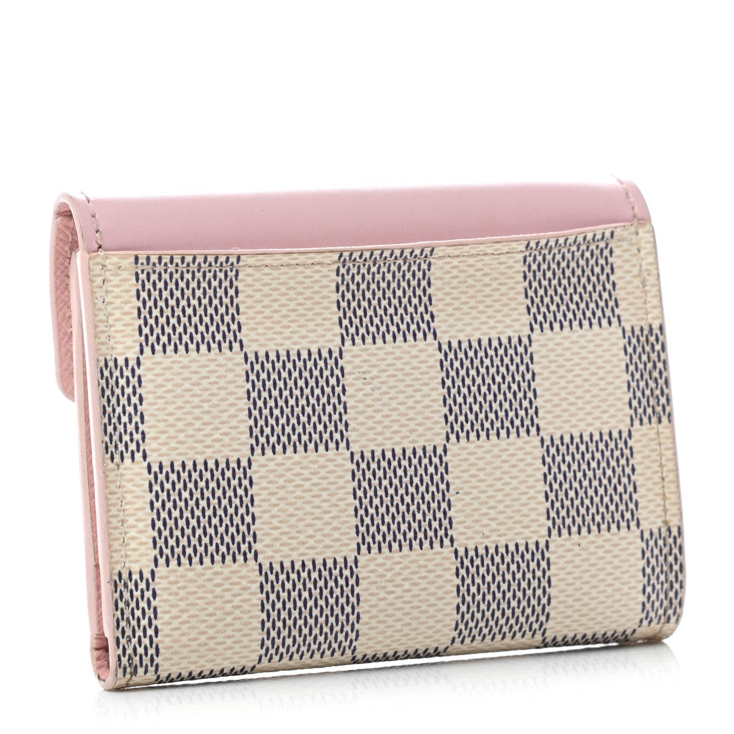 Louis Vuitton Damier Azur Zoe Wallet Rose Ballerine 3 of 6