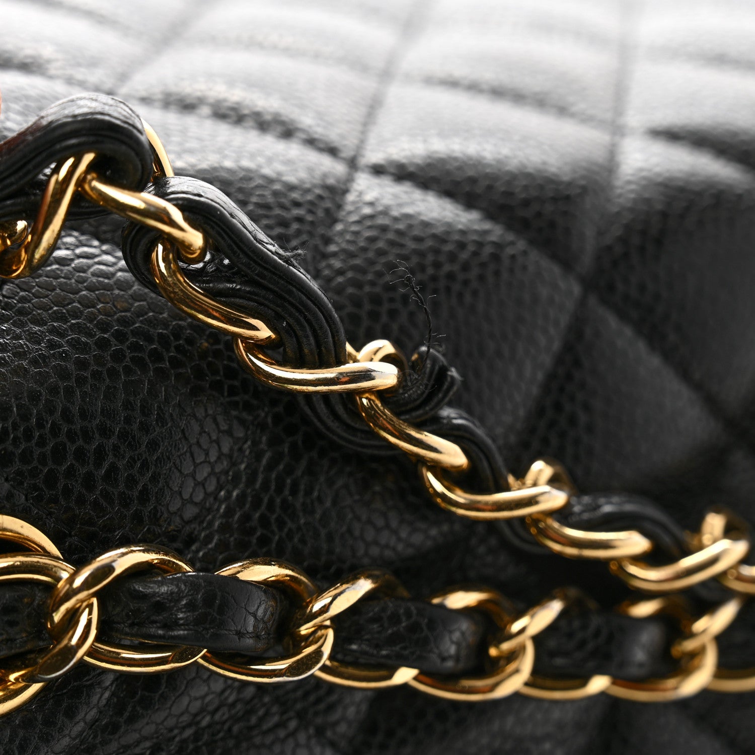 Chanel Caviar Quilted Jumbo Double Flap Black 10 of 11