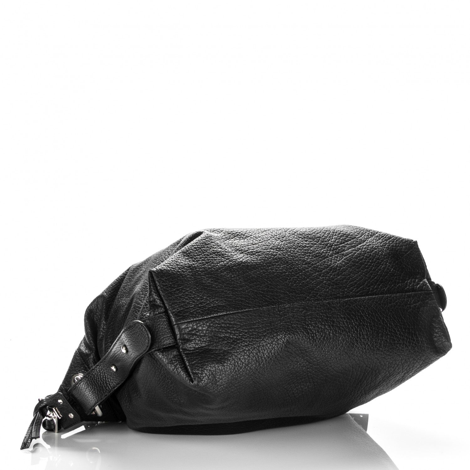 Gucci Leather Bamboo Bar Large Shoulder Bag Black 4 of 7