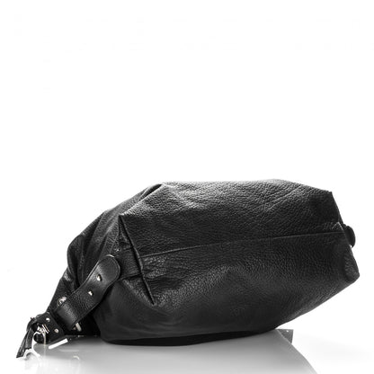 Gucci Leather Bamboo Bar Large Shoulder Bag Black 4 of 7