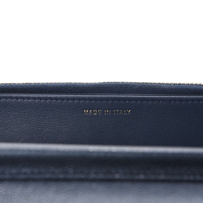 Chanel Iridescent Caviar Quilted Golden Class Wallet On Chain WOC Navy 9 of 11