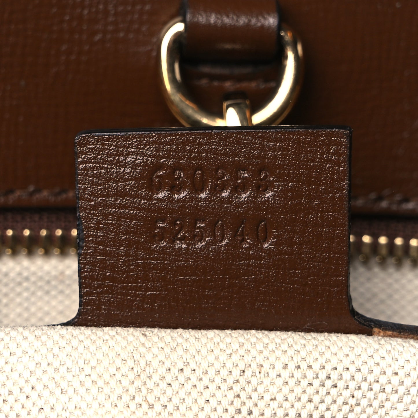GG Supreme Monogram Fake/Not Large Retro Interlocking G Tote Bag Beige Brown Sugar