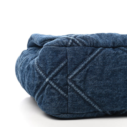 Chanel Denim Quilted Large Chanel 19 Flap Blue 8 of 9