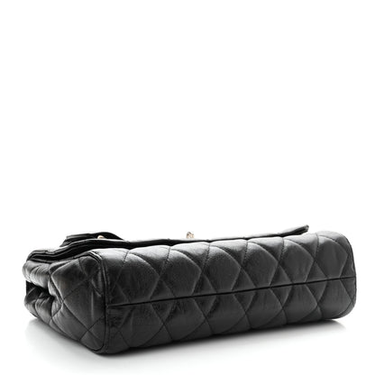 Mulberry Shiny Buffalo Medium Lily Flap Black 4 of 9