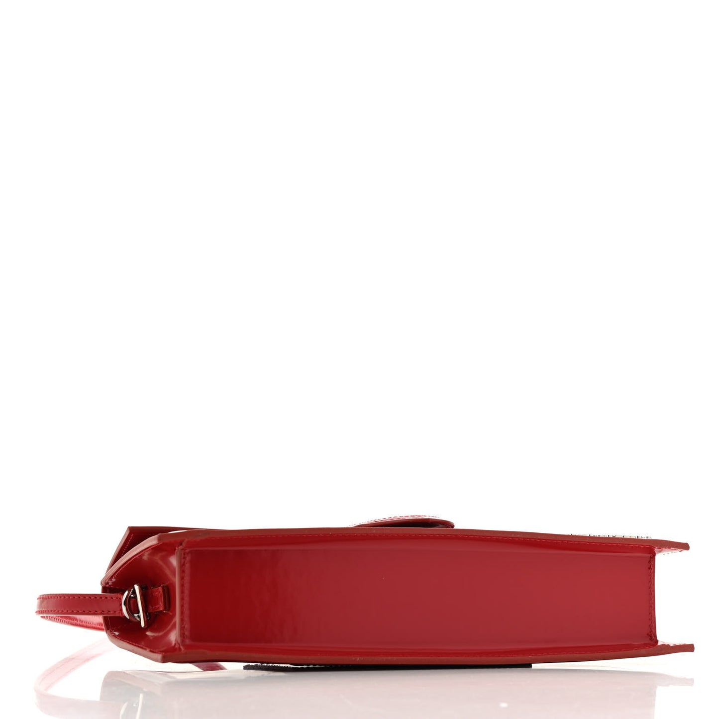 Glazed Calfskin Le Bambino Long Red