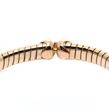 Bulgari 18K Yellow Gold Stainless Steel Tubogas Cuff Bracelet 5 of 8