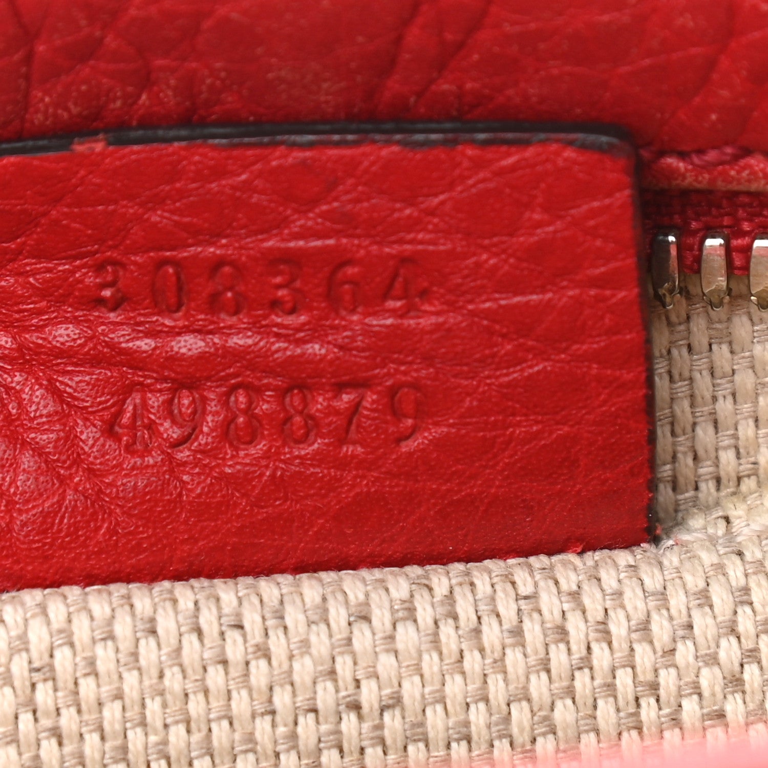 Gucci Pebbled Calfskin Small Soho Disco Bag Tabasco Red 7 of 15