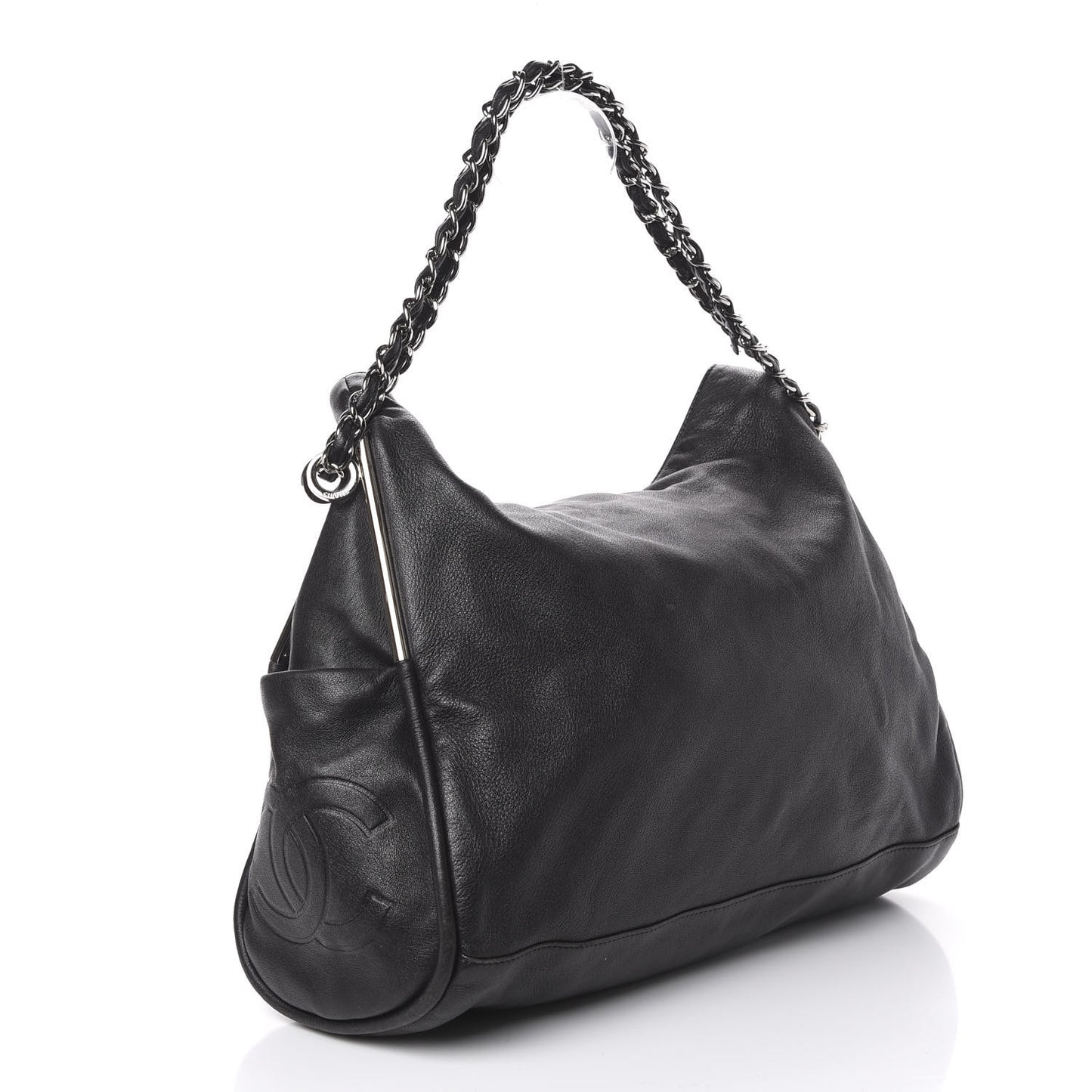 Lambskin Large Ultimate Soft Tote Black