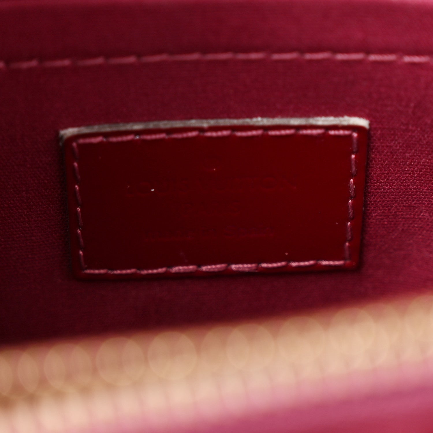 Louis Vuitton Vernis Montaigne BB Magenta 6 of 9