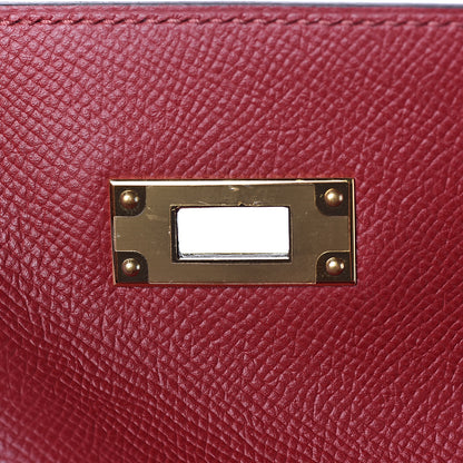Hermes Epsom Kelly Sellier 32 Rouge Grenat 9 of 35