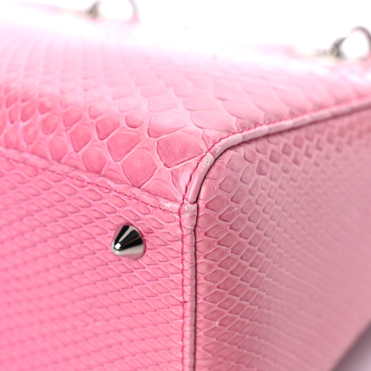 Christian Dior Python Medium Lady Dior Pink 11 of 25