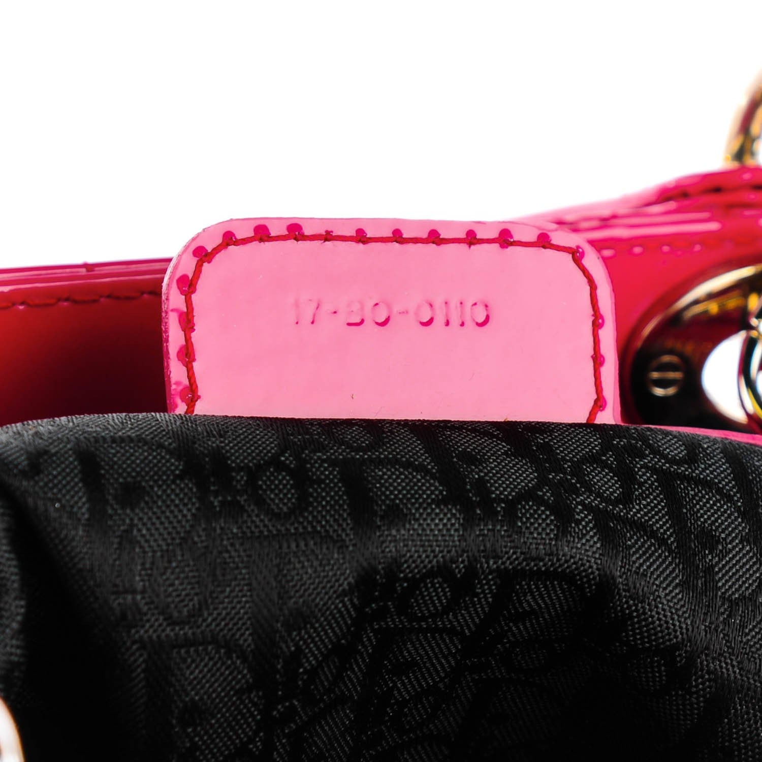 Christian Dior Patent Cannage Large Lady Dior Fuchsia 8 of 9
