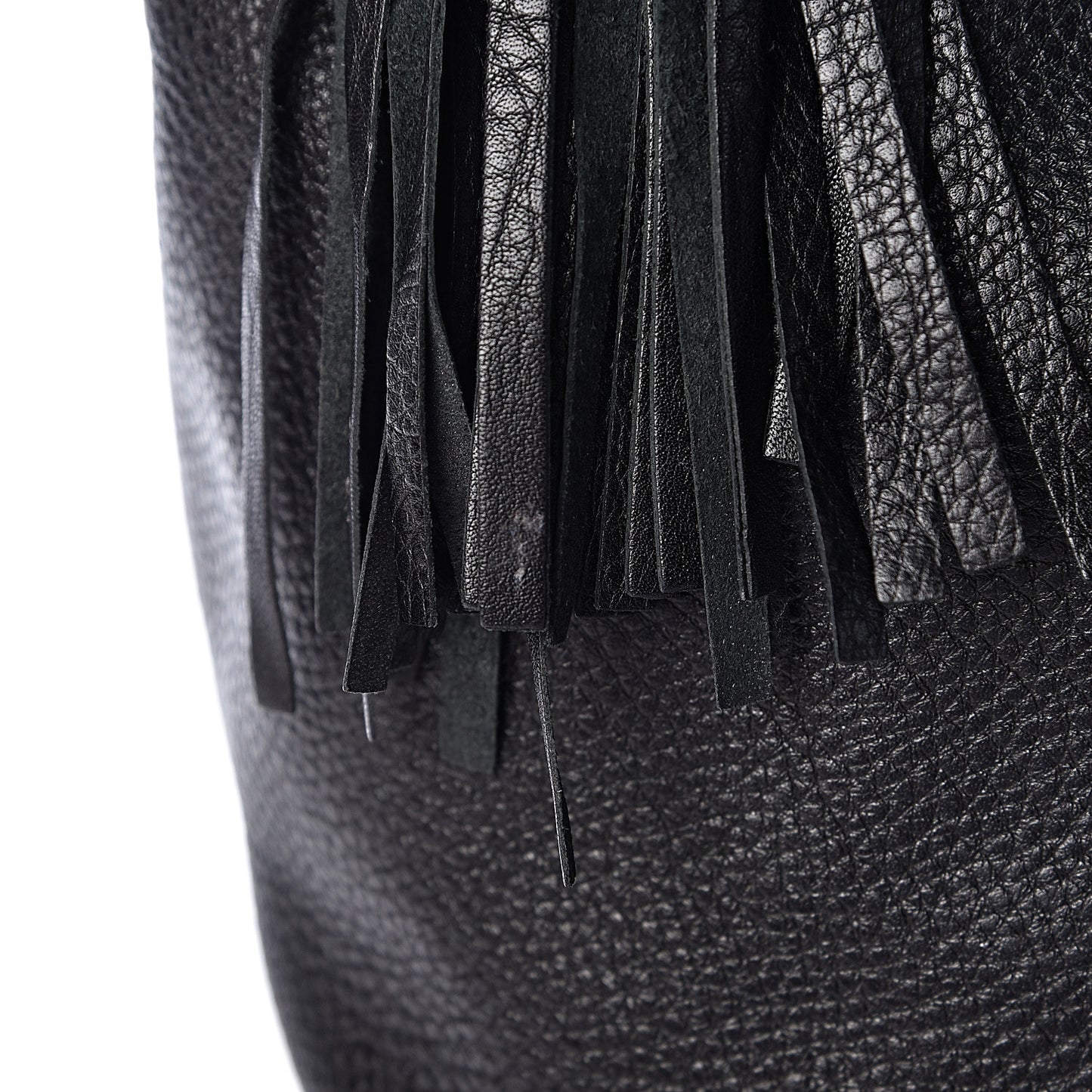 Pebbled Calfskin Medium Soho Chain Hobo Black