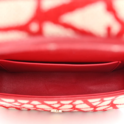 Valentino Garavani Toile Iconographe Goatskin Vlogo Small Loco Hobo Bag Natural Rosso Valentino 5 of 10