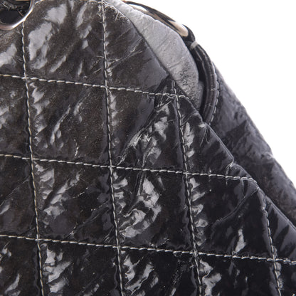 Chanel Vinyl Quilted Jumbo Melrose Degrade Flap Black 15 of 15