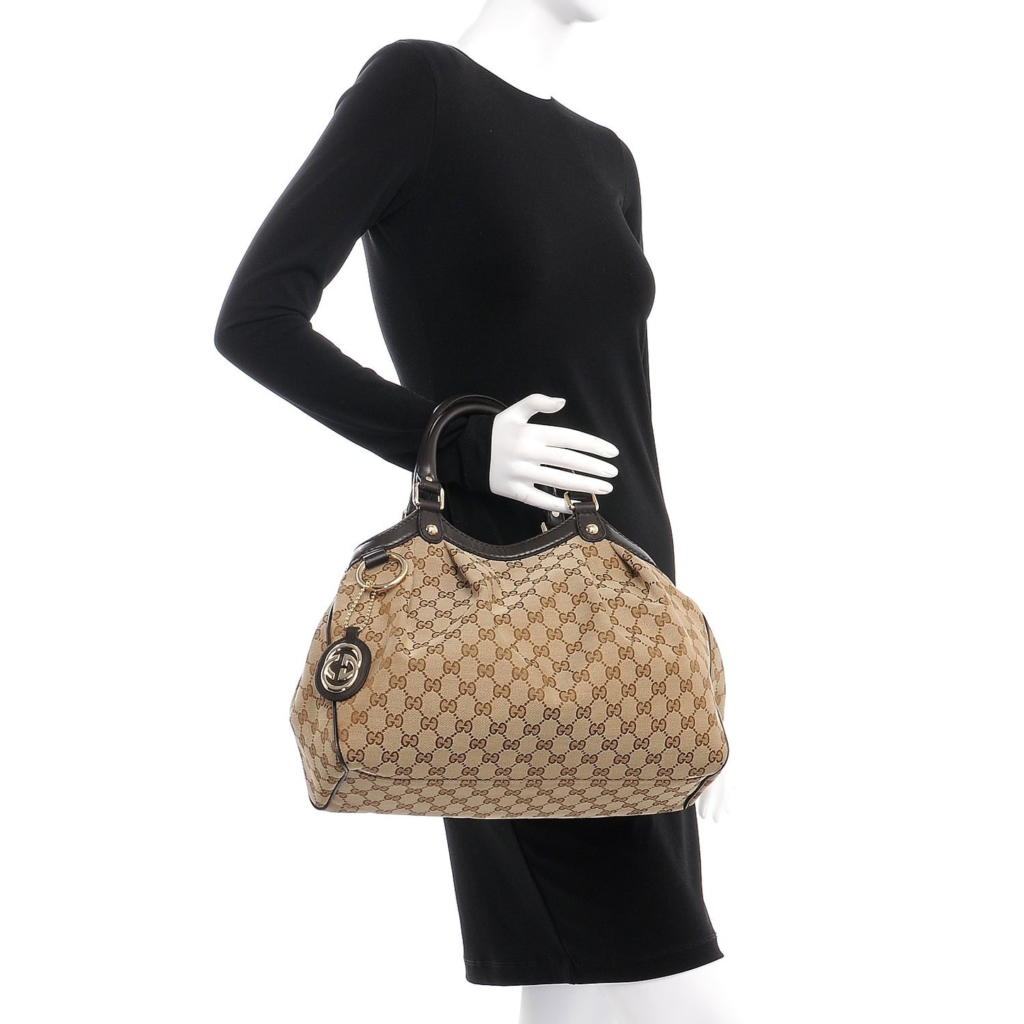 Monogram Medium Sukey Tote Dark Brown