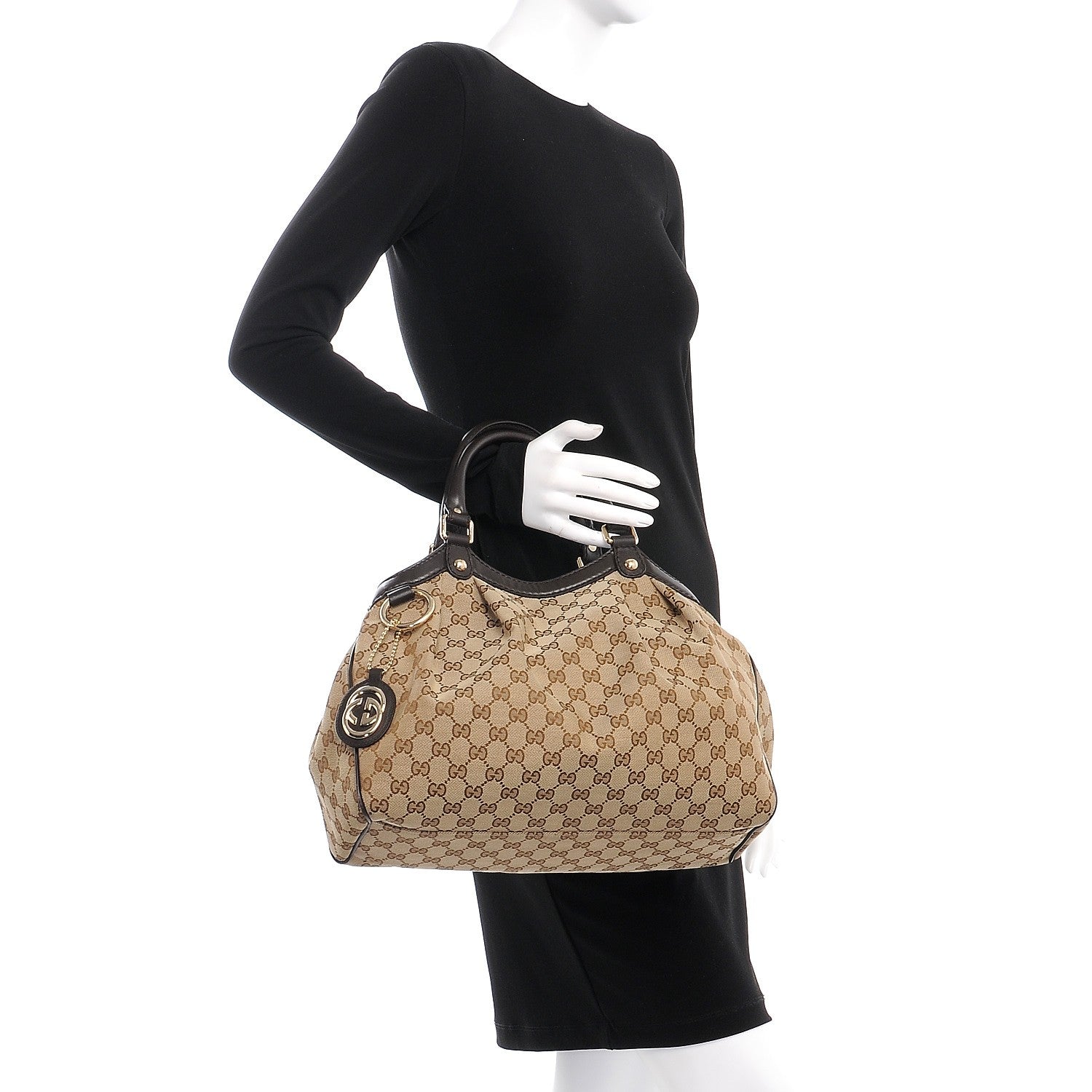 Gucci Monogram Medium Sukey Tote Dark Brown 2 of 7