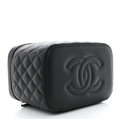Chanel Caviar Quilted Large Vanity Pouch Black 5 of 12