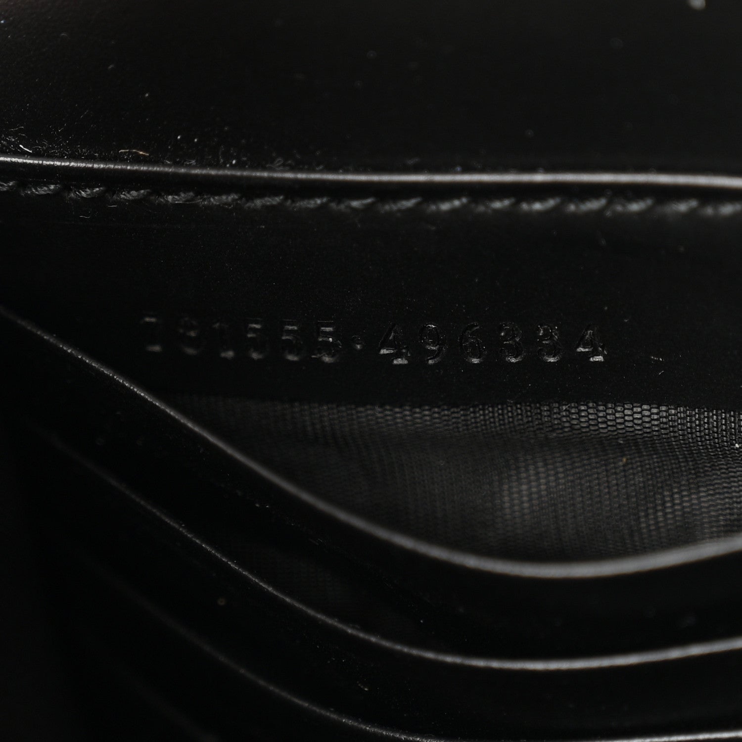 Gucci Calfskin GG Debossed Chain Wallet Black 7 of 10