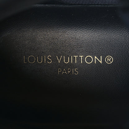 Louis Vuitton Calfskin Monogram Mens Rivoli High Top Sneakers 8 Black 7 of 9
