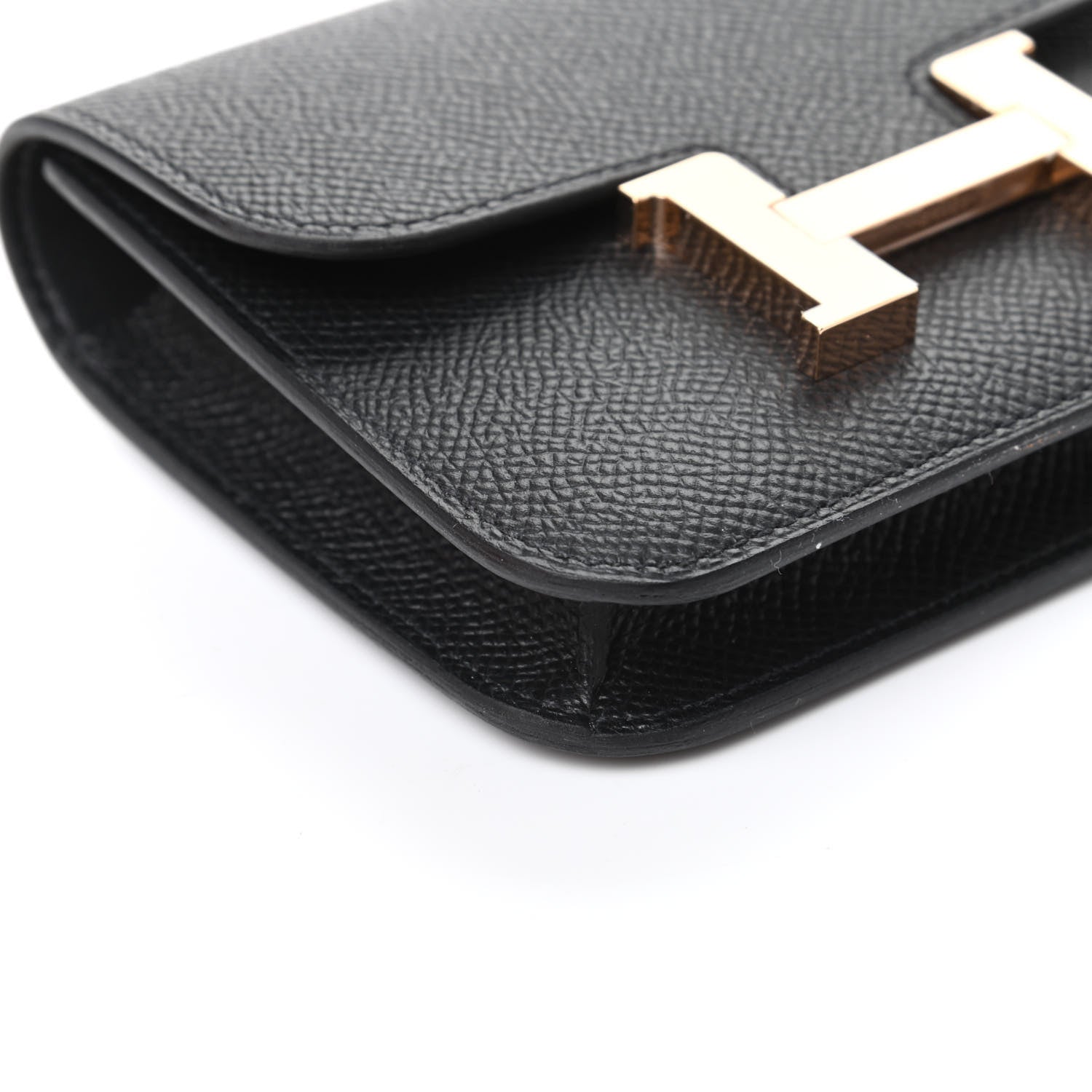Hermes Epsom Constance Slim Wallet Black 7 of 9