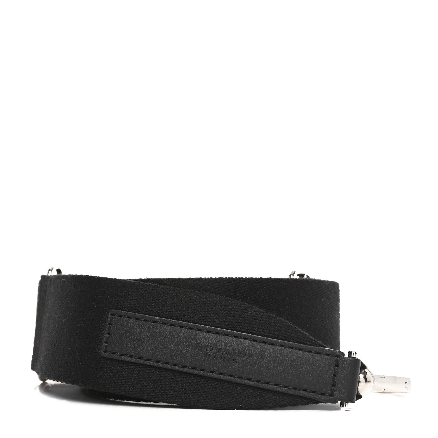Goyard Canvas Calfskin Adjustable Shoulder Strap Black 1 of 5